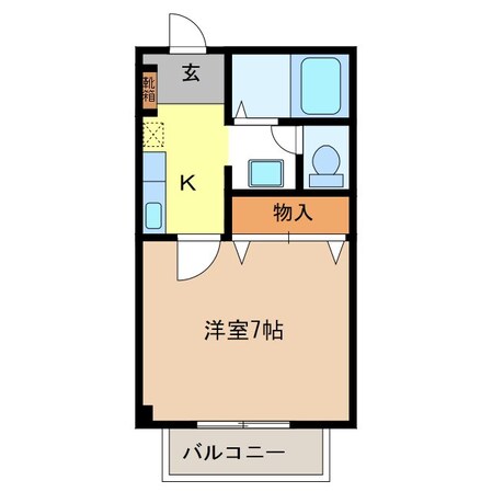 三才駅 徒歩7分 2階の物件間取画像